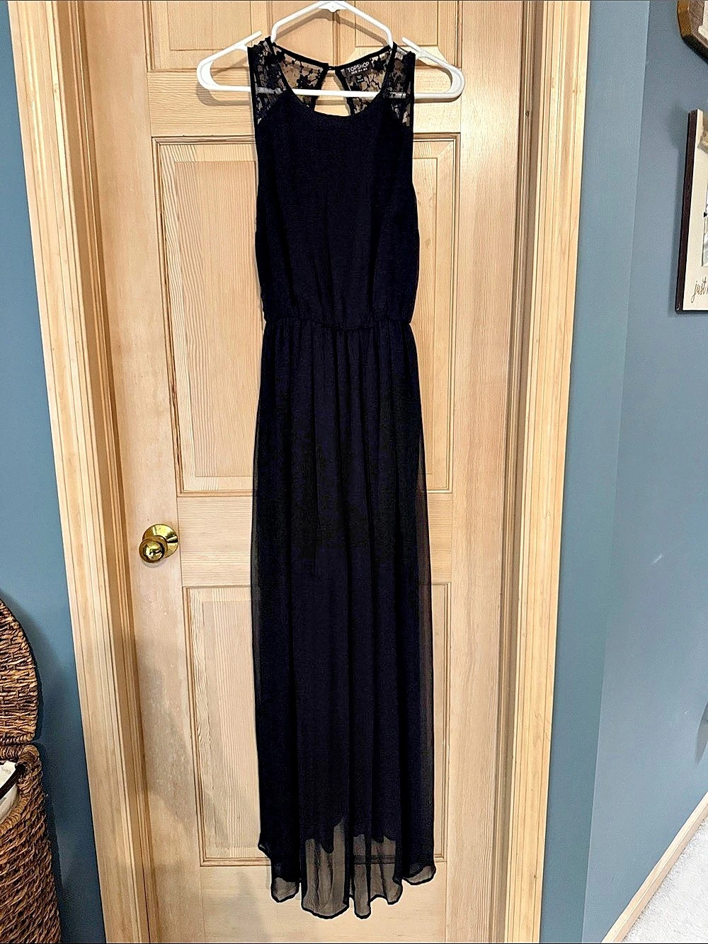 Topshop Black Maxi Dress